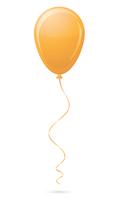 orange balloon vector illustration