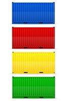 cargo container vector illustration