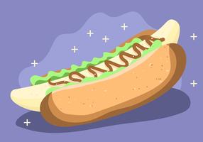 Banana Hot Dog as Healthy Food vector