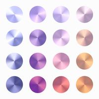 Soft Color Conical Gradient Vector Set