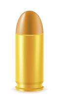 ball cartridge with a bullet vector illustration