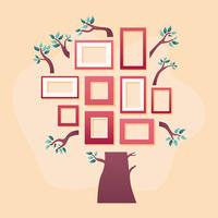 Family Tree Template Vector