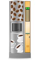 vending coffee is a machine vector illustration