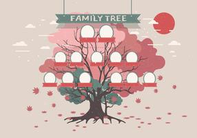 Family Tree Template  Vol 2 Vector