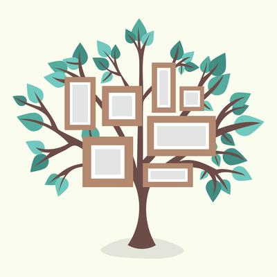 Flat Family Tree With Frames