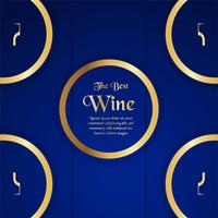 Luxury packaging template in modern style for wine cover, beer box. Vector illustration in premium concept. EPS 10.