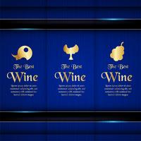 Luxury packaging template in modern style for wine cover, beer box. Vector illustration in premium concept. EPS 10.