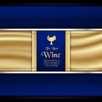 Luxury packaging template in modern style for wine cover, beer box. Vector illustration in premium concept. EPS 10.