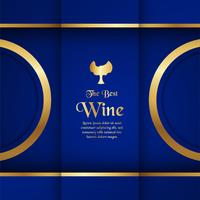 Luxury packaging template in modern style for wine cover, beer box. Vector illustration in premium concept. EPS 10.