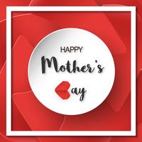 Template design for happy mother's day. Vector illustration in paper cut and craft style. Decoration background with flowers for invitation, cover, banner, advertisement.