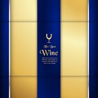 Luxury packaging template in modern style for wine cover, beer box. Vector illustration in premium concept. EPS 10.