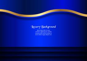 Abstract blue background in premium concept with copy space.Template design for cover, business presentation, web banner and packaging. vector