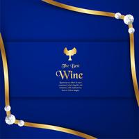 Luxury packaging template in modern style for wine cover, beer box. Vector illustration in premium concept. EPS 10.