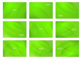 Conjunto de fondo abstracto verde con espacio de copia de texto. Moderno diseño de plantilla para portada, banner web, pantalla y revista. Ilustracion vectorial vector