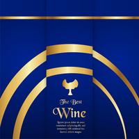 Luxury packaging template in modern style for wine cover, beer box. Vector illustration in premium concept. EPS 10.