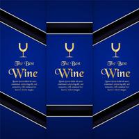 Luxury packaging template in modern style for wine cover, beer box. Vector illustration in premium concept. EPS 10.