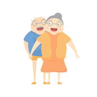 Family activity is smilling on white background. Vector illustration in flat design.