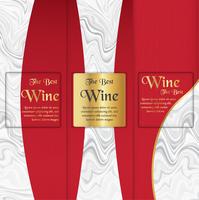 Luxury packaging template in modern style for wine cover, beer box. Vector illustration in premium concept. EPS 10.