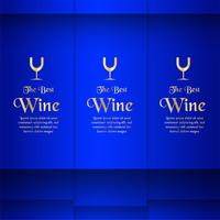 Luxury packaging template in modern style for wine cover, beer box. Vector illustration in premium concept. EPS 10.