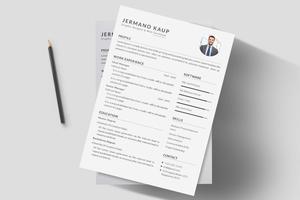 Resume template vector