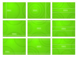 Set of green abstract background with copy space for text. Modern template design for cover, web banner, screen and magazine. Vector illustration.