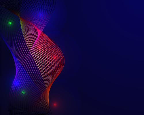 Colorful spectrum in blue background. Abstract Background concept. Element of presentation. Vector illustration