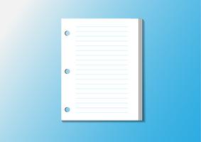 Note paper memo with line, Post it vector