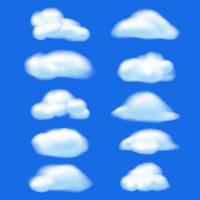 Abstract cloud on blue sky background. Nature concept vector