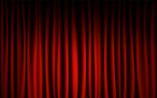 Red curtain stage concert show background. Abstract and background wallpaper concept.