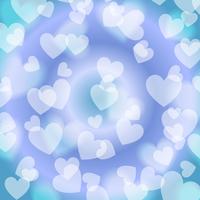 Blue Heart Bokeh, pattern, vector