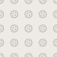 Seamless pattern background. Modern abstract and Classical antique concept. Geometric creative design stylish theme. Illustration vector. Black and white color. Technology connection line circle shape vector