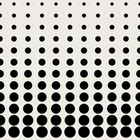 Seamless pattern background. Modern abstract and Classical antique concept. Geometric creative design stylish theme. Illustration vector. Black and white color. Circular dot half tone shape vector