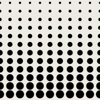 Seamless pattern background. Modern abstract and Classical antique concept. Geometric creative design stylish theme. Illustration vector. Black and white color. Circular dot half tone shape vector