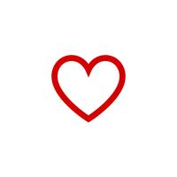 Heart flat design icon vector for Valentine day. Love concept