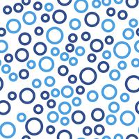 Seamless pattern background. Abstract and Modern concept. Geometric creative design stylish theme. Illustration vector. Blue and white color. Circular Technology shape vector