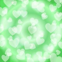 Green Heart Bokeh, pattern, vector