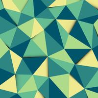 Green and Yellow Polygon mosaic pattern background vector