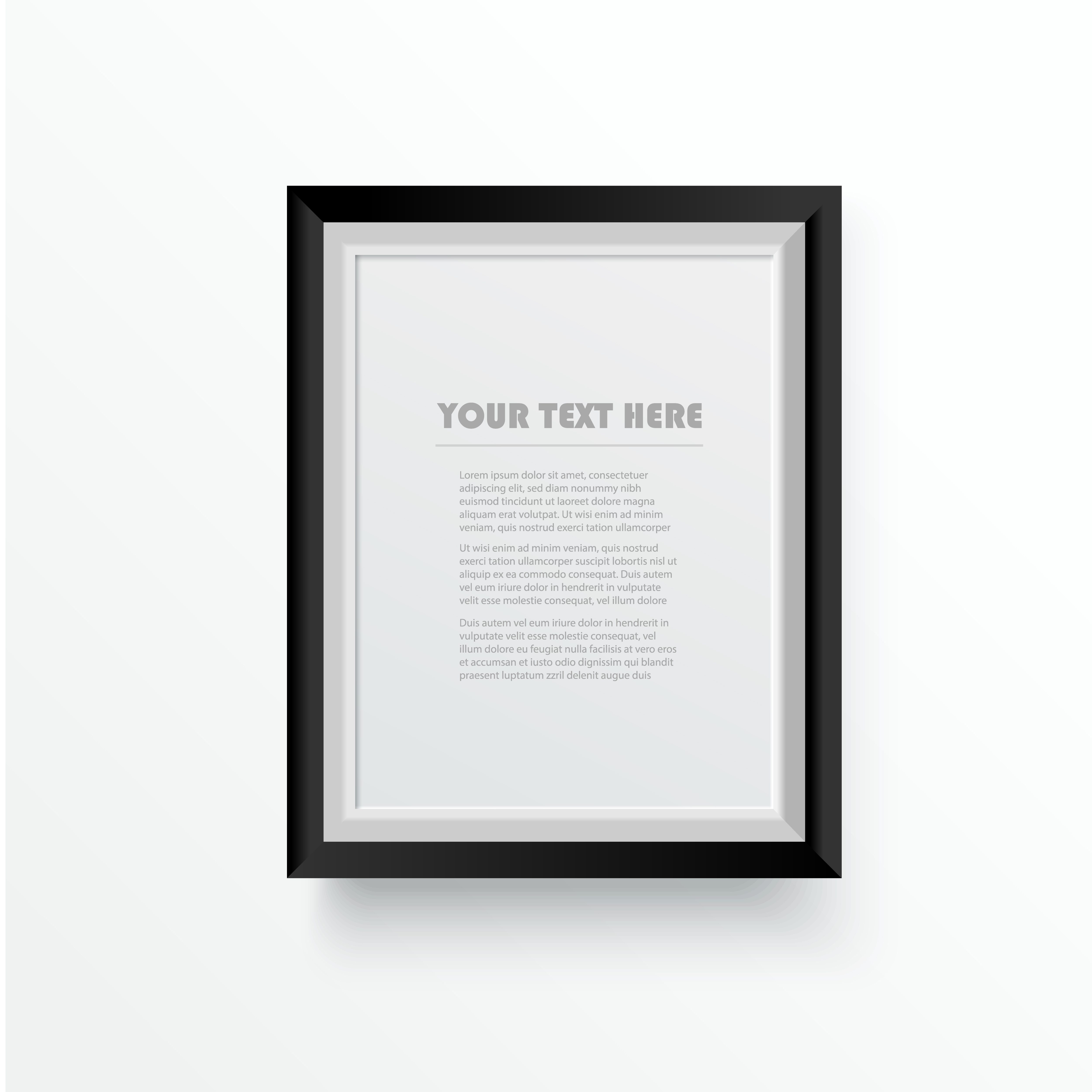 White Wooden Photo Frame With Black Border Decoration And