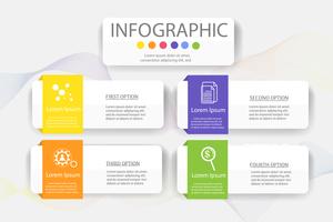 Design Business template 4 steps infographic chart element with place date for presentations,Vector EPS10. vector
