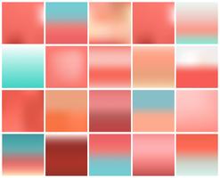 Mega pack of 20 blurred abstract background. Pastel tone color collection set. Wallpaper and Texture concept. Popular pantone trend for year 2019 vector