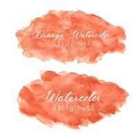 Orange abstract watercolor background. Vector illustration.