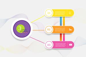 Design Business template 3 steps infographic chart element with place date for presentations,Vector EPS10. vector