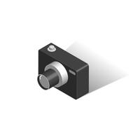 Digital Camera isometric Isolated vector