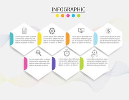 Design Business template 7 steps infographic chart element with place date for presentations,Vector EPS10. vector