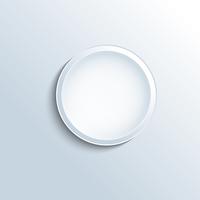 White concave button vector