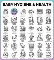 Baby hygiene and health vector