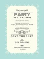 Party invitation card vector