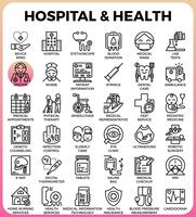 Hospital and Health concept icons
