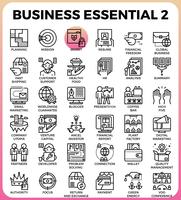 Business Essential icons vector