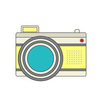 Icono de cámara para tu proyecto en color retro. vector